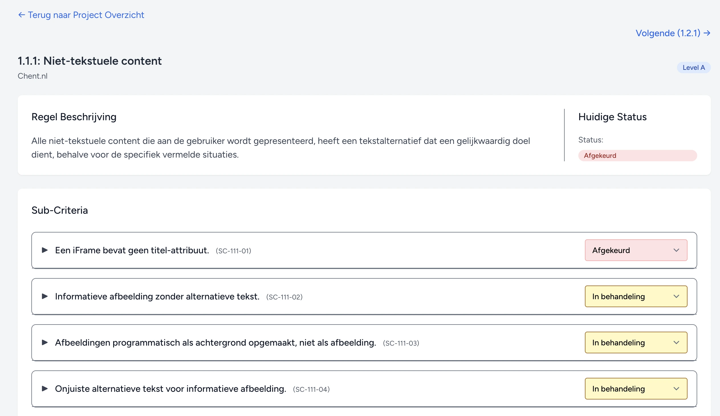 Een WCAG-audit uitvoeren in WCAGaudit.app